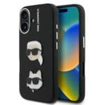 Karl Lagerfeld Grained PU K&CH Heads Black Kryt iPhone 16