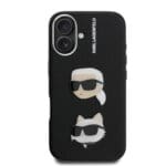 Karl Lagerfeld Grained PU K&CH Heads Black Kryt iPhone 16