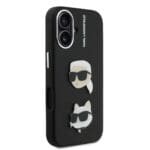 Karl Lagerfeld Grained PU K&CH Heads Black Kryt iPhone 16