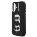 Karl Lagerfeld Grained PU K&CH Heads Black Kryt iPhone 16