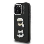 Karl Lagerfeld Grained PU K&CH Heads Black Kryt iPhone 16 Pro Max