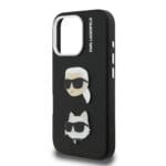 Karl Lagerfeld Grained PU K&CH Heads Black Kryt iPhone 16 Pro Max