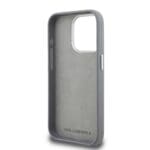 Karl Lagerfeld Grained PU K&CH Heads Grey Kryt iPhone 15 Pro Max