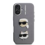Karl Lagerfeld Grained PU K&CH Heads Grey Kryt iPhone 16