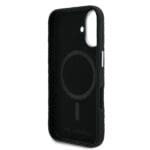 Karl Lagerfeld Grained PU Repeated Logo MagSafe Black Kryt iPhone 16