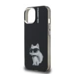 Karl Lagerfeld IML Aquarelle Choupette Black Kryt iPhone 15