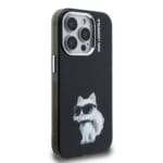 Karl Lagerfeld IML Aquarelle Choupette Black Kryt iPhone 15 Pro
