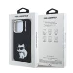 Karl Lagerfeld IML Aquarelle Choupette Black Kryt iPhone 15 Pro