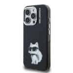 Karl Lagerfeld IML Aquarelle Choupette Black Kryt iPhone 15 Pro Max