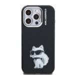 Karl Lagerfeld IML Aquarelle Choupette Black Kryt iPhone 15 Pro Max
