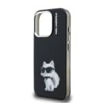 Karl Lagerfeld IML Aquarelle Choupette Black Kryt iPhone 15 Pro Max