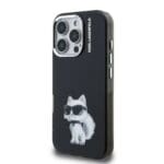 Karl Lagerfeld IML Aquarelle Choupette Black Kryt iPhone 16 Pro