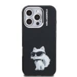 Karl Lagerfeld IML Aquarelle Choupette Black Kryt iPhone 16 Pro Max