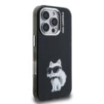 Karl Lagerfeld IML Aquarelle Choupette Black Kryt iPhone 16 Pro Max