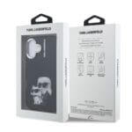 Karl Lagerfeld IML Aquarelle Karl and Choupette Black Kryt iPhone 16