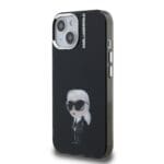 Karl Lagerfeld IML Aquarelle Karl Black Kryt iPhone 15