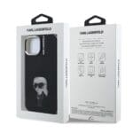 Karl Lagerfeld IML Aquarelle Karl Black Kryt iPhone 15