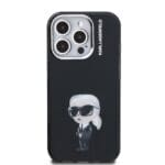 Karl Lagerfeld IML Aquarelle Karl Black Kryt iPhone 15 Pro