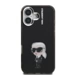 Karl Lagerfeld IML Aquarelle Karl Black Kryt iPhone 16