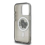 Karl Lagerfeld IML Glitter Karl and Choupette Sketch MagSafe Black Kryt iPhone 15 Pro