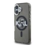 Karl Lagerfeld IML Glitter Karl and Choupette Sketch MagSafe Black Kryt iPhone 16