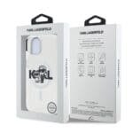 Karl Lagerfeld IML Glitter Karl and Choupette Sketch MagSafe Transparent Kryt iPhone 15