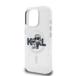 Karl Lagerfeld IML Glitter Karl and Choupette Sketch MagSafe Transparent Kryt iPhone 15 Pro Max