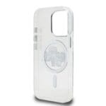 Karl Lagerfeld IML Glitter Karl and Choupette Sketch MagSafe Transparent Kryt iPhone 15 Pro Max