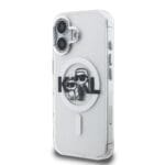 Karl Lagerfeld IML Glitter Karl and Choupette Sketch MagSafe Transparent Kryt iPhone 16