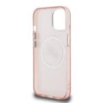 Karl Lagerfeld IML K&CH Heads Repeated Logo MagSafe Pink Kryt iPhone 15