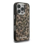 Karl Lagerfeld IML Leopard MagSafe Brown Kryt iPhone 16 Pro Max