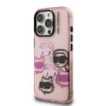 Karl Lagerfeld IML Multi K&CH Heads Pink Kryt iPhone 16 Pro