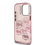 Karl Lagerfeld IML Multi K&CH Heads Pink Kryt iPhone 16 Pro