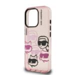 Karl Lagerfeld IML Multi K&CH Heads Pink Kryt iPhone 16 Pro Max
