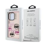 Karl Lagerfeld IML Multi K&CH Heads Pink Kryt iPhone 16 Pro Max
