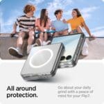 Spigen Airskin Mag MagSafe Crystal Clear/White Kryt Samsung Galaxy Z Flip 7