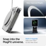 Spigen Airskin Mag MagSafe Crystal Clear/White Kryt Samsung Galaxy Z Flip 7