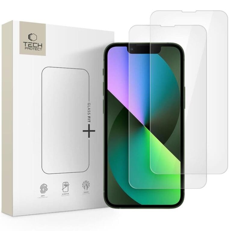Tech-Protect Glass Fit+ 2-Pack Clear iPhone 13 Mini