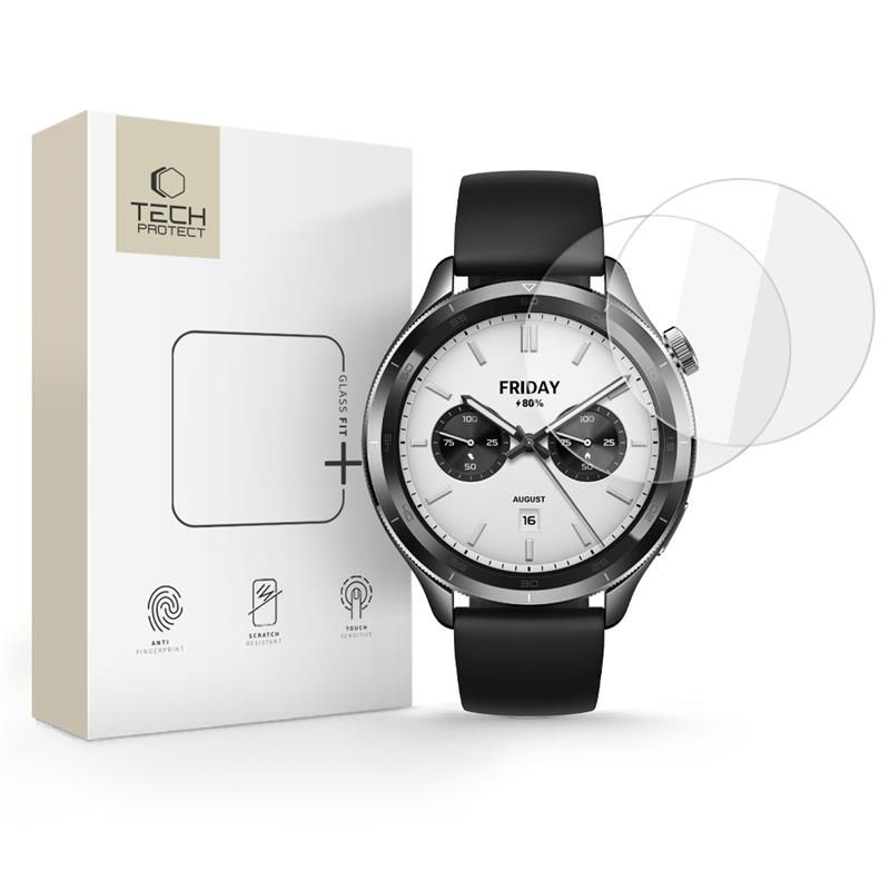 Tech-Protect Glass Fit+ 2-Pack Xiaomi Watch S4 Clear