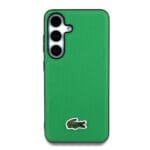 Lacoste Iconic Petit Pique Woven Logo MagSafe Green Kryt Samsung Galaxy S25