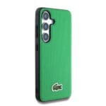 Lacoste Iconic Petit Pique Woven Logo MagSafe Green Kryt Samsung Galaxy S25