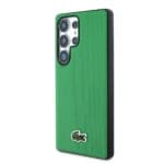 Lacoste Iconic Petit Pique Woven Logo MagSafe Green Kryt Samsung Galaxy S25 Ultra