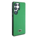 Lacoste Iconic Petit Pique Woven Logo MagSafe Green Kryt Samsung Galaxy S25 Ultra