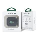 Lacoste Liquid Silicone Croc Logo Black Kryt AirPods 4