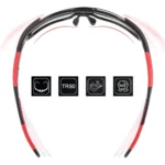 Rockbros 10182 Polarizing Cycling Glasses Red