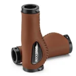 Rockbros 40720001002 Leather Bicycle Grips Brown