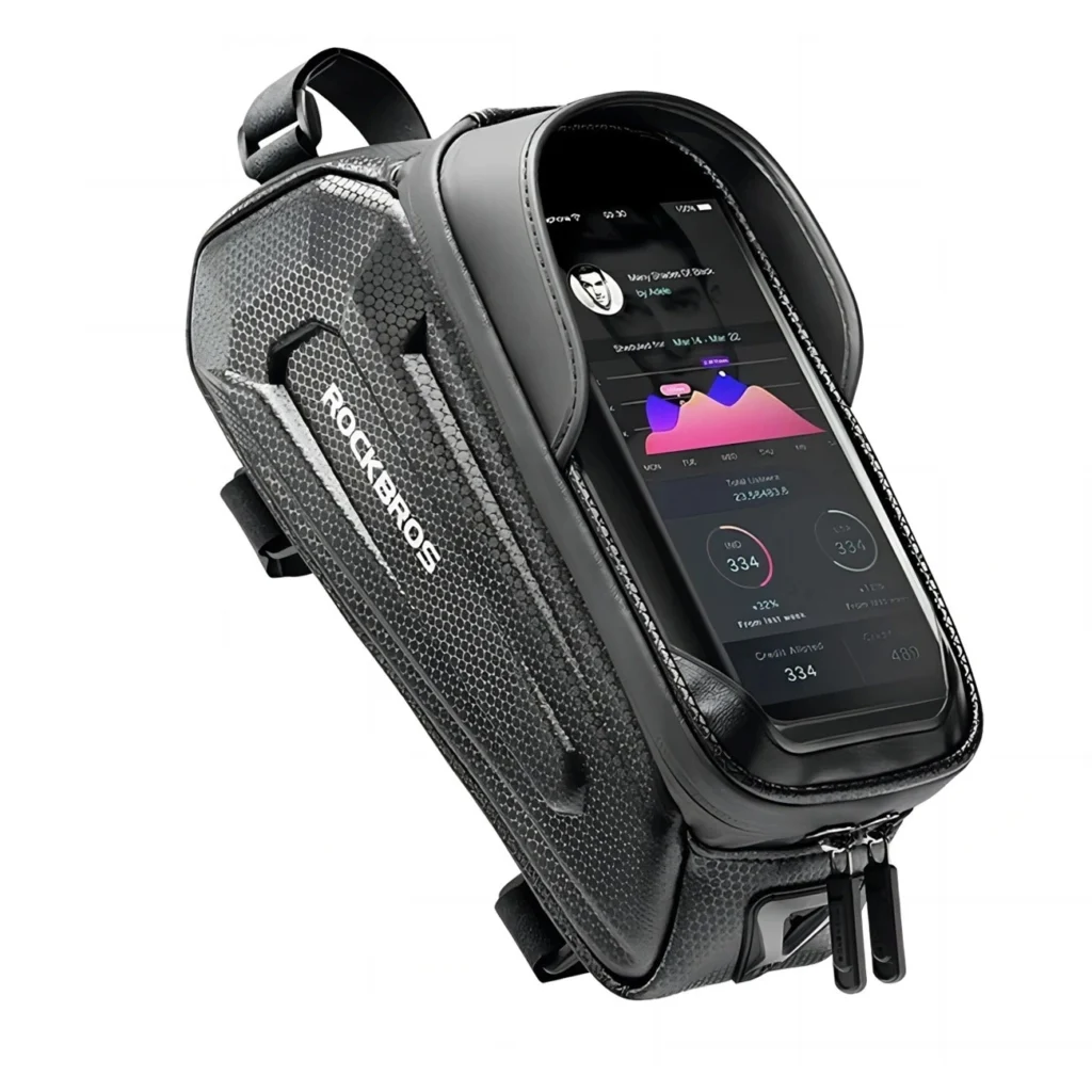 Rockbros B68-1 Armored Bicycle Bag With Phone Pocket 1.7L Black