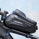 Rockbros B68 Bicycle Bag For Armored Frame With Phone Pocket And Cover 1.7L Black