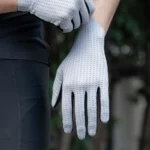 Rockbros Breathable Full Finger Cycling Gloves, Size: M Gray