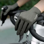 Rockbros Breathable Full Finger Cycling Gloves, Size: M Green